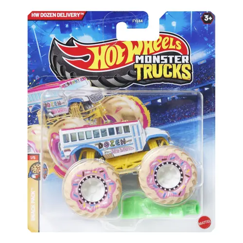 Masinuta Hot Wheels Monster Truck - Dozen Delivery, scara 1:64