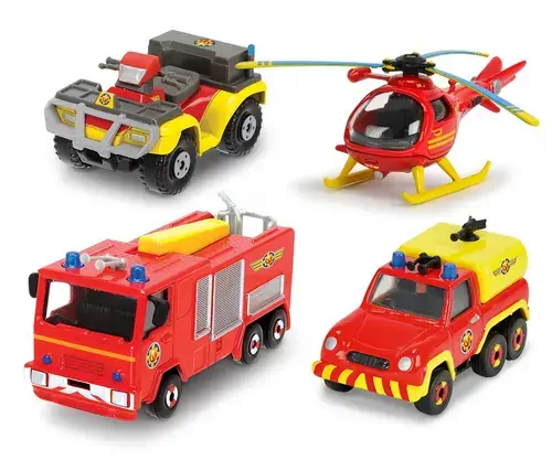 Set 4 vehicule Pompierul Sam
