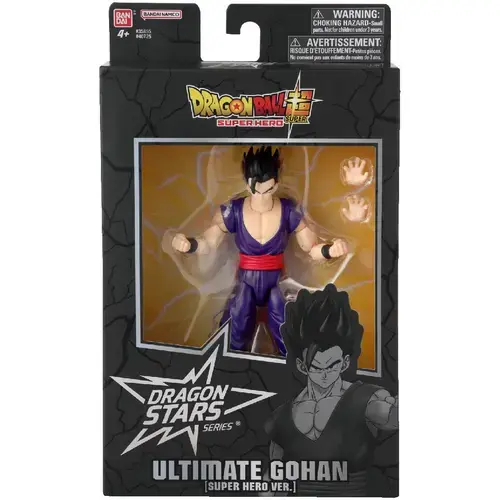 Figurina Bandai Dragon Ball - Dragon Stars, Ultimate Gohan Super Hero, 16.5 cm