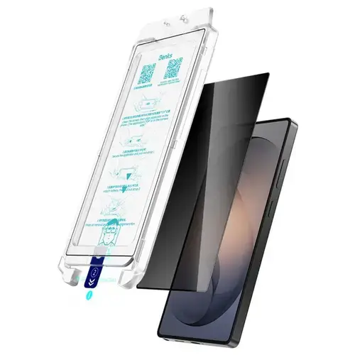 Folie Sticla Benks Premium Glass Warrior Privacy pentru Samsung Galaxy S26 Ultra cu aplicator inclus, Negru