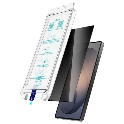Folie Sticla Benks Premium Glass Warrior Privacy pentru Samsung Galaxy S26 Ultra cu aplicator inclus, Negru