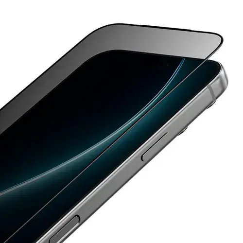 Folie Sticla Benks Premium Ultra Shield Privacy pentru iPhone 17 / iPhone 16 Pro cu aplicator inclus, Negru