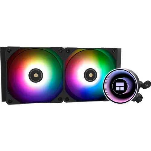 Cooler CPU Thermalright Frozen Notte 240 Black Argb, racire cu lichid, 2 x 120mm, 2000 rpm, ARGB (Negru)