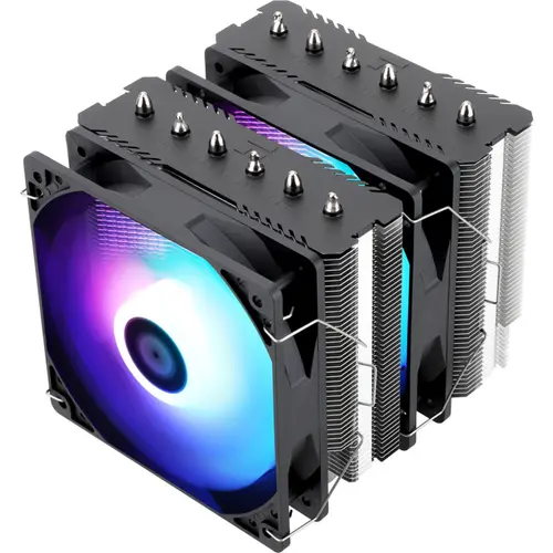 Cooler CPU Thermalright Peerless Assassin 120 SE ARGB, Intel si AMD, Racire cu aer, 120mm, 1500 rpm, 6 heatpipes, inaltime 155mm, ARGB