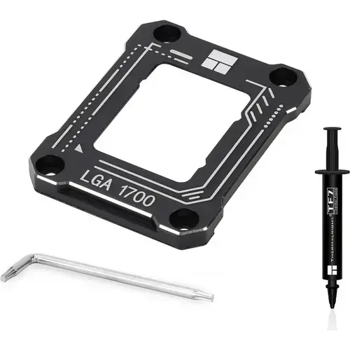 Contact Frame Thermalright LGA 17XX-BCF-Black, compatibil Intel LGA1700 gen 12/13/14, aluminiu, 54x70x6mm, include surubelnita L (Negru)