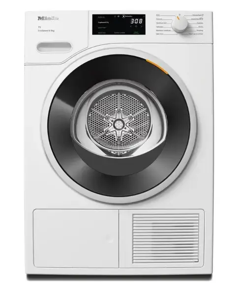 Uscator de rufe Miele TWC 640 WP, 8 kg, Clasa C, DirectSensor, Miele@home, Tehnologie EcoDry FragranceDos (Alb)
