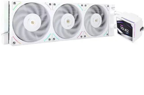 Cooler CPU AIO Thermalright Hyper Vision UB ARGB, Racire cu lichid, Ecran LCD IPS 3.95inch, S-FDB V2 (Alb)