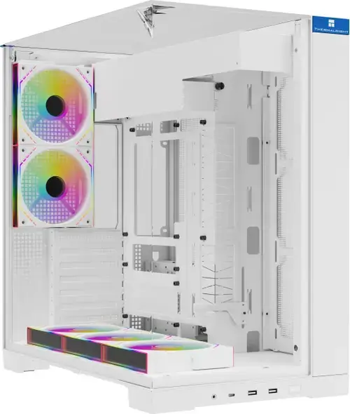 Carcasa Thermalright A70 FAN, ATX, ABS + SPCC + Sticla securizata, Vedere ultra-panoramica 270, 5 ventilatoare incluse (Alb)