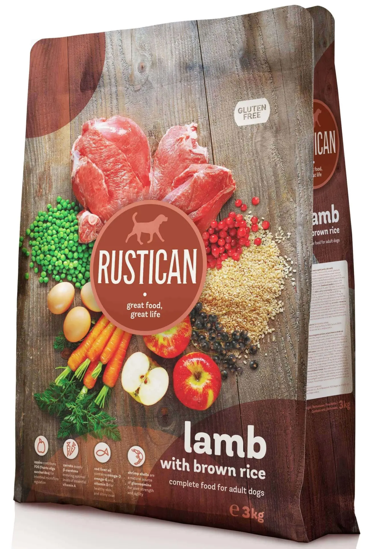 RUSTICAN Miel şi Orez brun, fără gluten