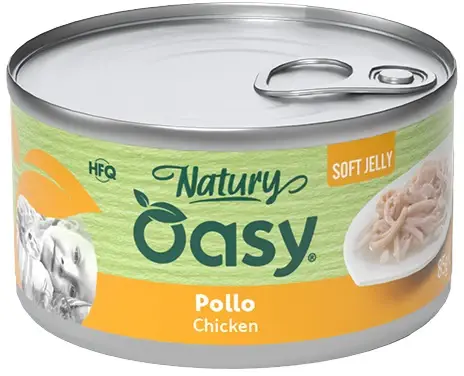 OASY Natury Conservă pentru pisici, cu Pui, în jeleu 85g
