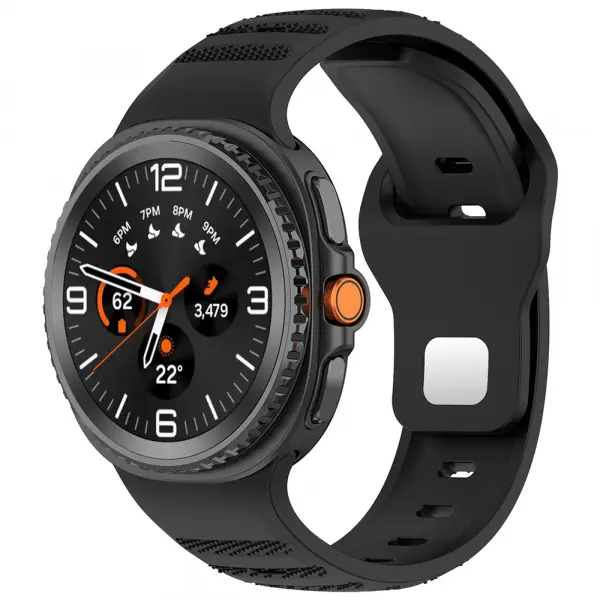 Curea Techsuit W050 pentru Samsung Galaxy Watch8 / Watch8 Classic Series, Neagra