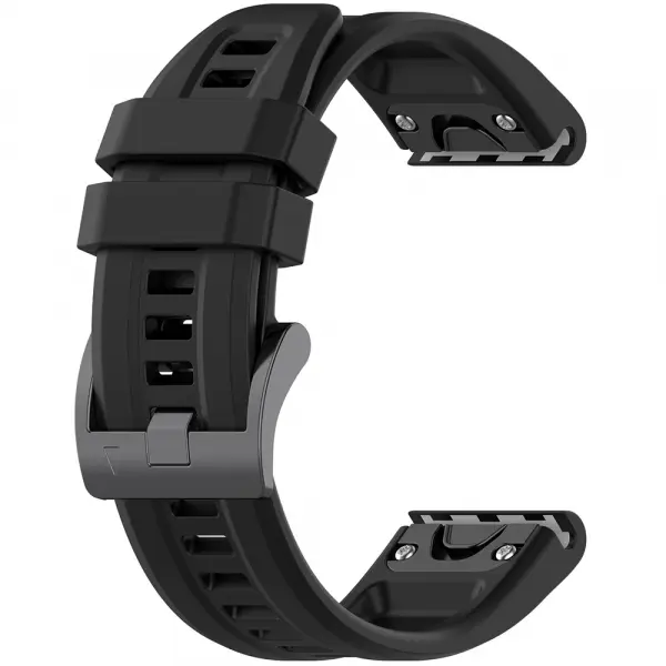 Curea Techsuit W060 pentru Garmin Instinct / Approach / Fenix Watch Series, 20mm, Neagra