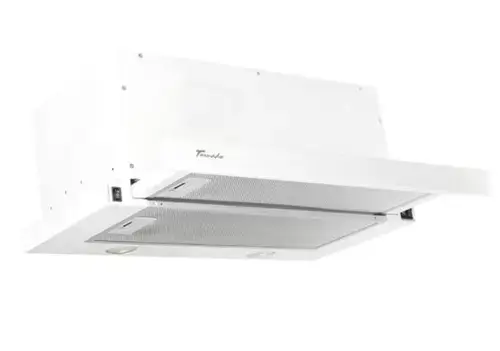 Hota incorporabila telescopica Tornado Storm 1200 (60), 1 Motor, 3 Viteze, 1200 m3/h, Filtru anti-grasimi, Clasa C, 60 cm (Alb)