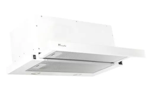 Hota incorporabila telescopica Tornado Storm 1200 (60), 1 Motor, 3 Viteze, 1200 m3/h, Filtru anti-grasimi, Clasa C, 60 cm (Alb)