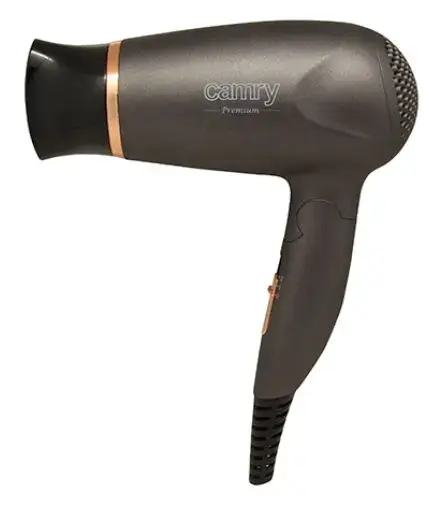 Uscator de par Camry CR 2261, 1400 W, 2 Nivele de temperatura, 2 Trepte de viteza (Gri/Auriu)