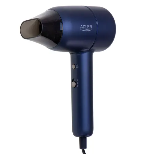 Uscator de par Adler AD 2279b, 1600 W, 2 viteze, 2 setari temperatura (Albastru)