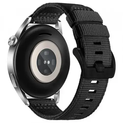 Curea Techsuit W070 pentru Samsung Galaxy Watch / Huawei Watch Series, 20mm, Negru