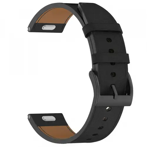 Curea Techsuit W073 pentru Samsung Galaxy Watch / Huawei Watch Series, 22mm, Negru