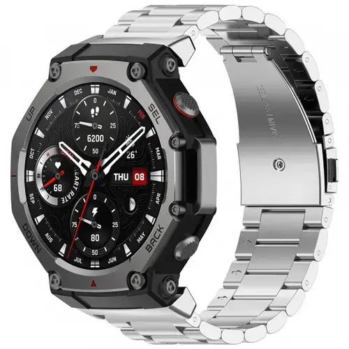 Curea Techsuit W010 pentru Amazfit T-Rex 3 (Argintiu)