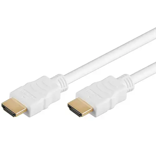 Cablu HDMI PremiumCord, tata-tata, 4K, High quality, V1.4 contacte aurite, 2m, Alb
