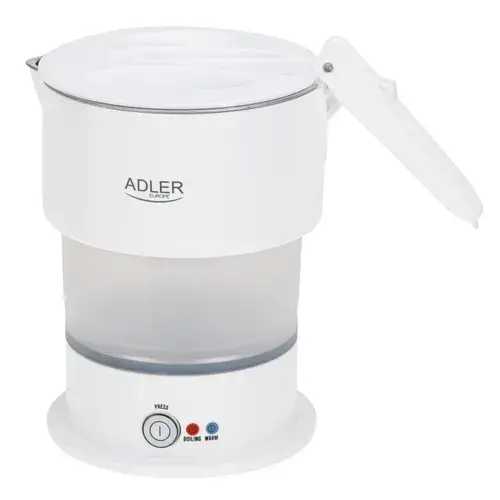 Fierbator de calatorie Adler AD 1377w, 0.6 l, 600 W (Alb)