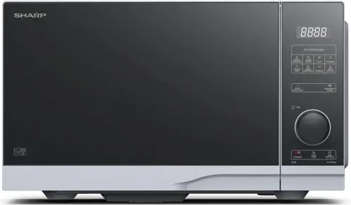 Cuptor cu microunde Sharp YC-PS234AE-S, 23L, 900 W, Control Semi-Digital, 8 programe, 10 trepte putere (Argintiu)