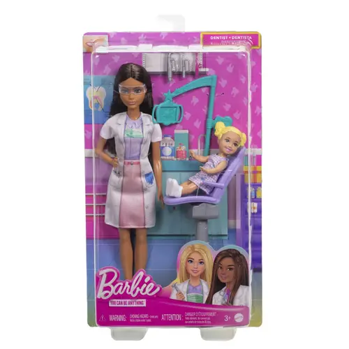 Set de joaca Barbie You can be - Barbie Stomatolog, bruneta