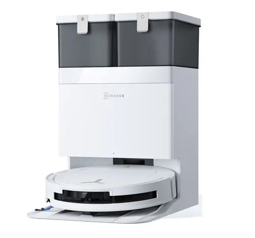 Aspirator robot Ecovacs DEEBOT T50 OMNI G3, 25000Pa, 75 W, Recipient praf 0.26 L, TruEdge 2.0, OZMO Turbo, Atuonomie 198 minute, Rezervor 70 ml, Evitare obstacole cu AI (Alb)