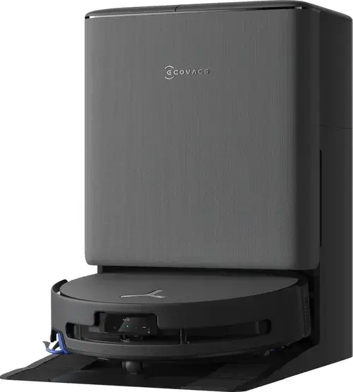 Aspirator robot Ecovacs DEEBOT T90 PRO OMNI, 30000Pa, Recipient praf 0.25 L, Autonomie 350 minute, OZMO ROLLER 3.0, ZeroTangle 4.0 (Negru)