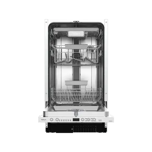 Masina de spalat vase incorporabila TESLA WDI491M, Clasa E, 10 seturi, 7 programe, 45 cm (Inox)