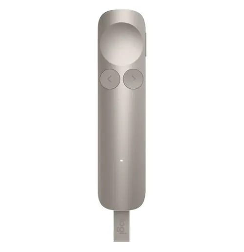 Presenter Logitech Spotlight 2, Wireless 30m, Bluetooth si Logi Bolt (Bej)