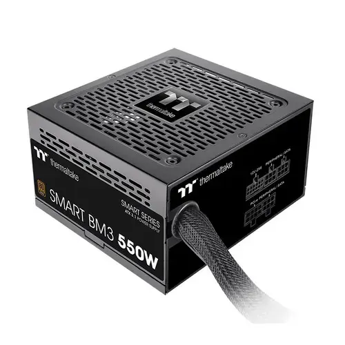 Sursa Thermaltake Smart BM3, 550 W, 1x120 mm, 80+ Bronze, ATX3.0, Semi Modulara (Negru)