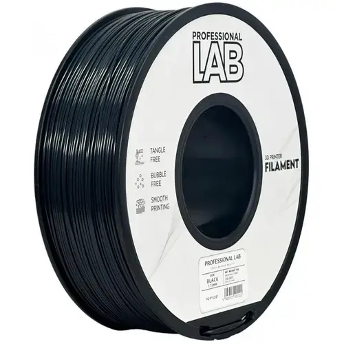 Filament 3D Proffesional Lab, Diamentru 1.75mm, Greutate: 1KG, Culoare: Negru, Material: ASA, Temperatura: 220-250c