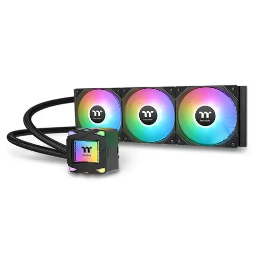 Cooler CPU AIO Thermaltake LA360, 360mm, 3x120mm, PWM, 600-2500 RPM, ARGB Sync (Negru)