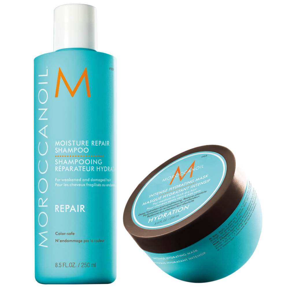 Set Moroccanoil Moisture Repair Shampoo & Intense Hydrating Mask 2X250ml