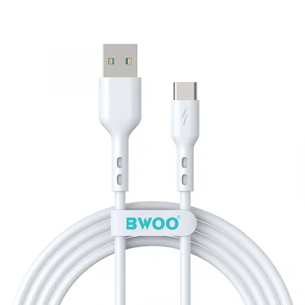 Cablu Date si Incarcare USB-A - USB-C BWOO BO-X172C-2M, 18W, 2m, Alb