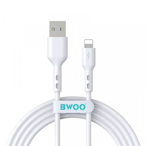 Cablu Date si Incarcare USB-A - Lightning BWOO BO-X172L-2M, 18W, 2m, Alb