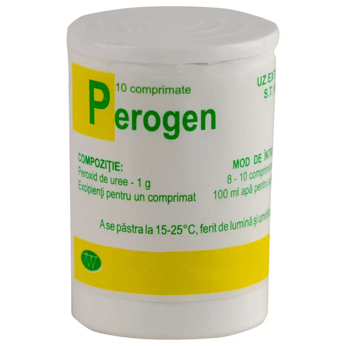 Perogen comprimate dezinfectante pe baza de peroxid de uree, 10 tablete