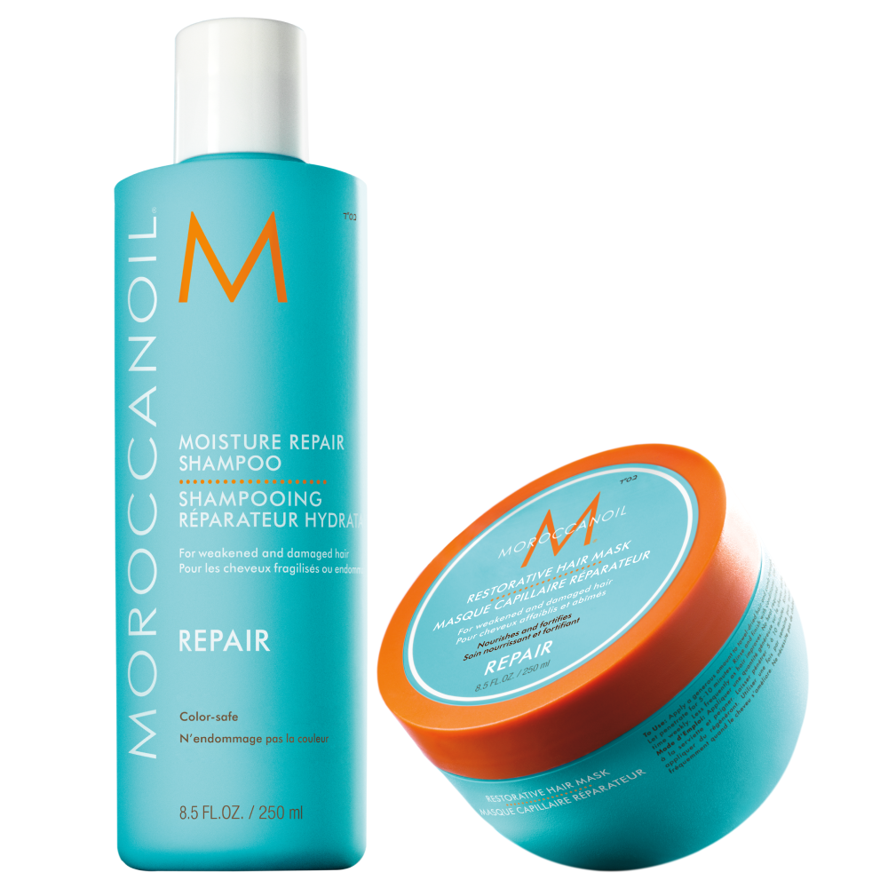 Set Moroccanoil Moisture Repair Shampoo & Restorative Mask 2X250ml