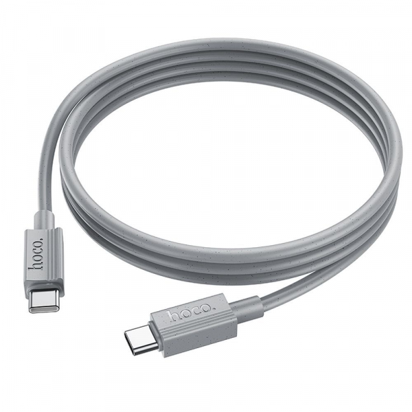 Cablu Date si Incarcare USB-C - USB-C HOCO X107, 60W, 1m, Gri