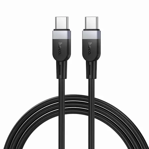 Cablu Date si Incarcare USB-C - USB-C HOCO X109, 60W, 1m, Negru