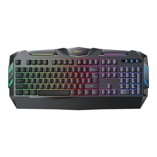 Tastatura Gaming Wired USB Yesido KB21, RGB, 1.5m, Neagra