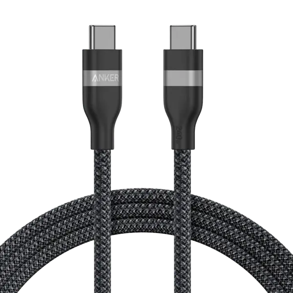 Cablu Date si Incarcare USB-C - USB-C Anker, 240W, 1.8m, Negru A82E2H12