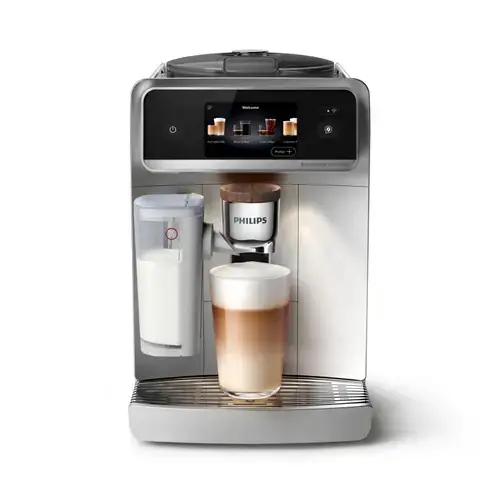 Espressor automat Philips Cafe Aromis Seria 8000 EP8757/20, 1500 W, Rezervor apa 1.9 l, 15 bar, Rasnita incorporata, 50+ tipuri de cafele, sistem LatteGo Pro, aroma seal, aplicatie HomeID (Argintiu)