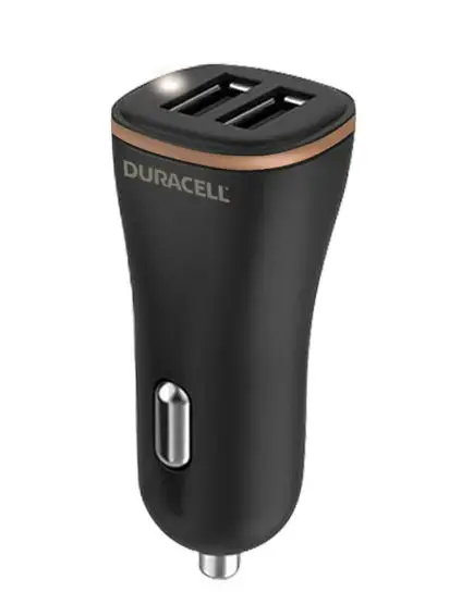 Incarcator auto Duracell DR6010A, 30W, 2 x USB-A (Negru)