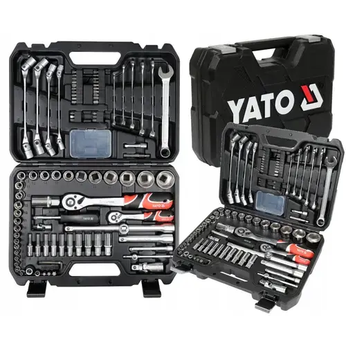 Set unelte 93 piese, 1/4inch, 1/2inch, YATO, CrV, cu sistem AS-Drive