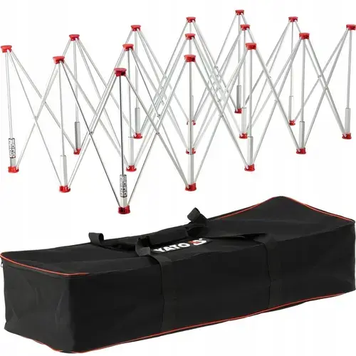 Masa de lucru pliabila Yato YT-37112, 221x113x73cm, 15 picioare reglabile, 1500kg, cu geanta de transport