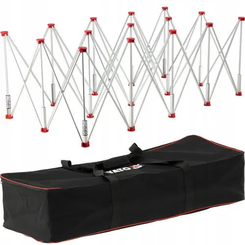 Masa de lucru pliabila Yato YT-37112, 221x113x73cm, 15 picioare reglabile, 1500kg, cu geanta de transport