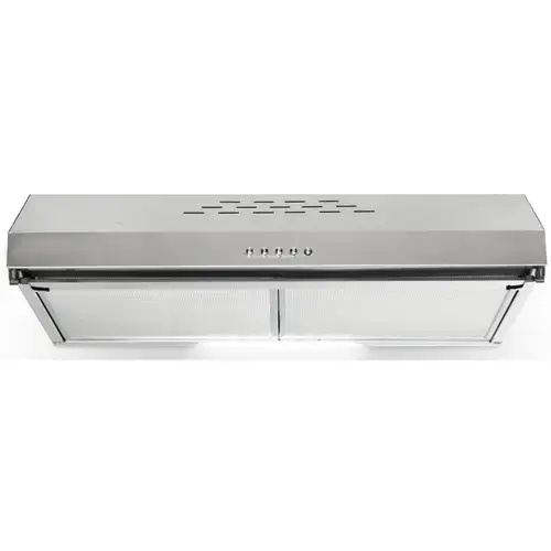 Hota decorativa LDK Classico 60 CUBO 2M X, Putere de absorbtie 450 m3/h, 3 trepte de putere, 2 motoare, Iluminare LED, Filtru aluminiu, 60 cm (Inox)