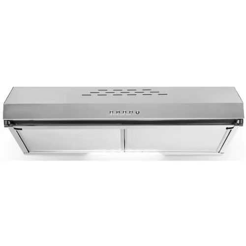 Hota decorativa LDK Classico 60 CUBO 2M X, Putere de absorbtie 450 m3/h, 3 trepte de putere, 2 motoare, Iluminare LED, Filtru aluminiu, 60 cm (Inox)